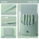 4pcs Stainless Steel Tweezers Set